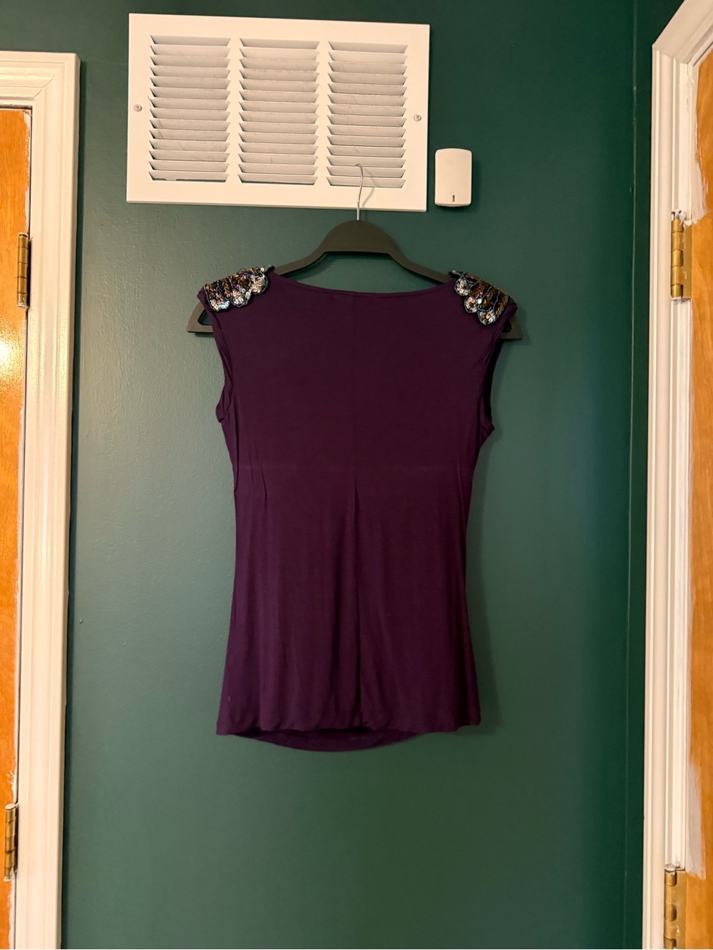 Vintage y2k Forever 21 Purple Embellished Shoulder Camisole